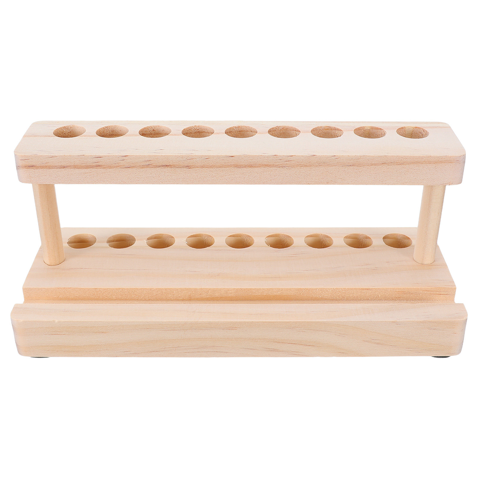 Wooden Fountain Pen Desk Stand Holder - Drewniany stojak na telefon z miejscem