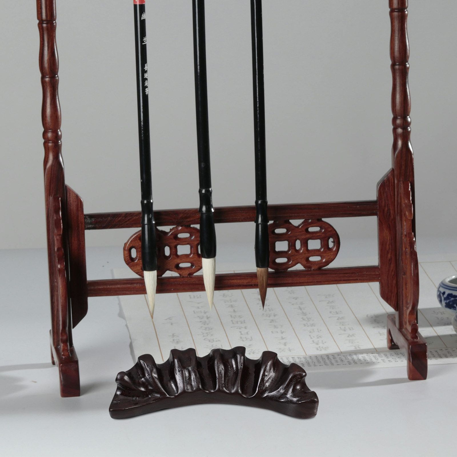 Antyczny drewniany stojak na p – Wooden Fountain Pen Desk Stand Holder recenzja i cena