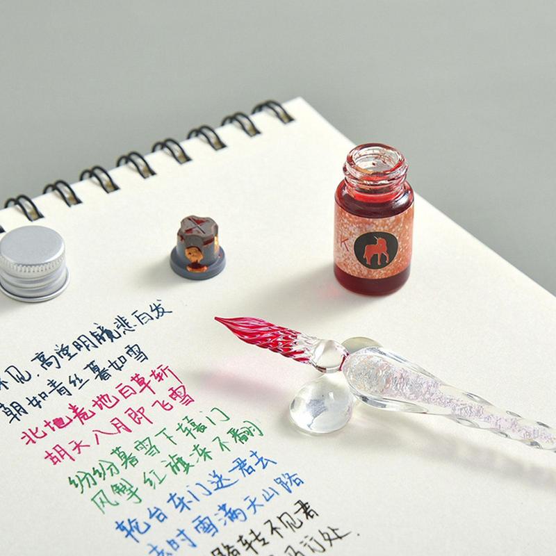 Zestaw szklanych długopisów Cr – Glass Dip Pen Calligraphy Ink Set recenzja i cena