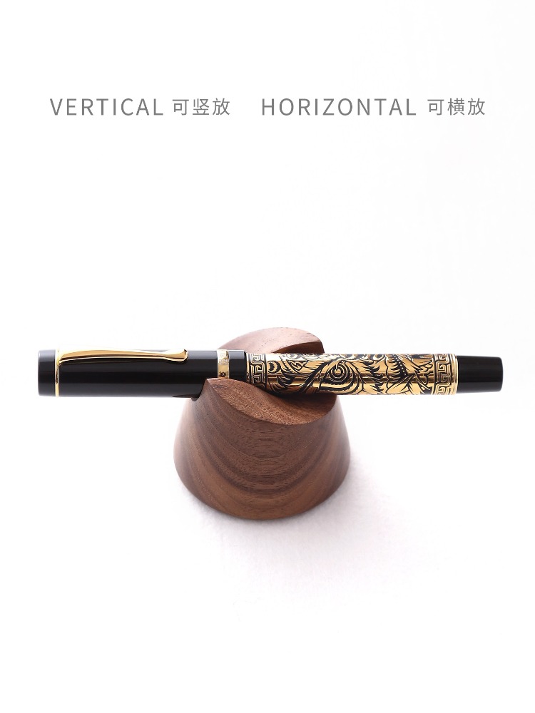 Stojak na długopisy z drewna o – Wooden Fountain Pen Desk Stand Holder recenzja i cena