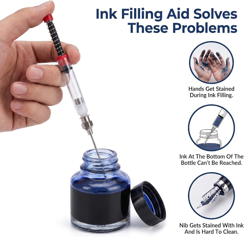 1-10 szt. Strzykawka do napełn – Fountain Pen Converter Ink Suction recenzja i cena