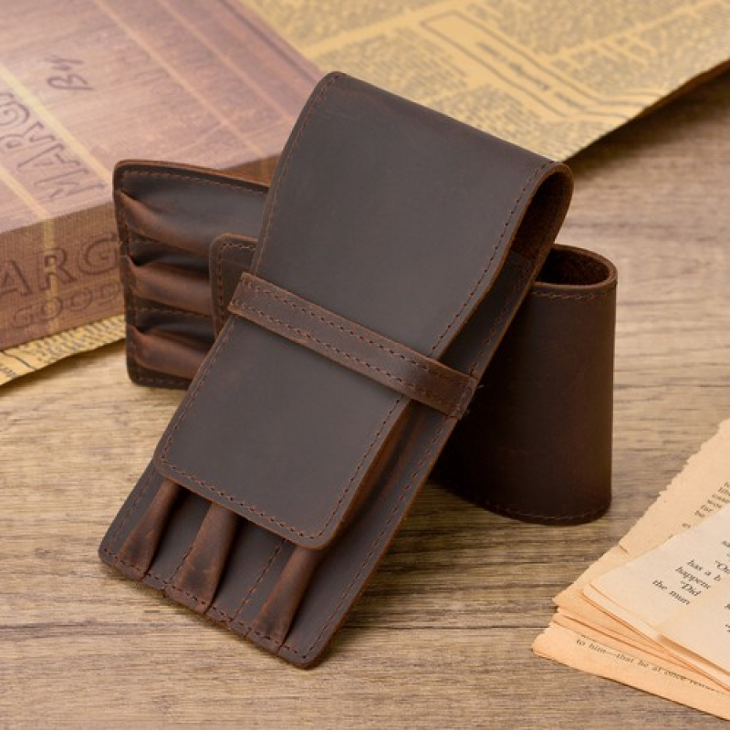 Etui na długopisy wieczne A+ z – Leather Fountain Pen Case 3 Slots Pouch recenzja i cena