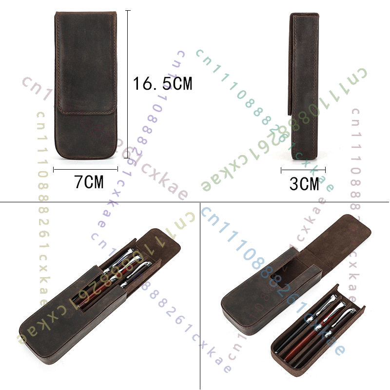 Etui na długopisy z vintage sk – Leather Fountain Pen Case 3 Slots Pouch recenzja i cena