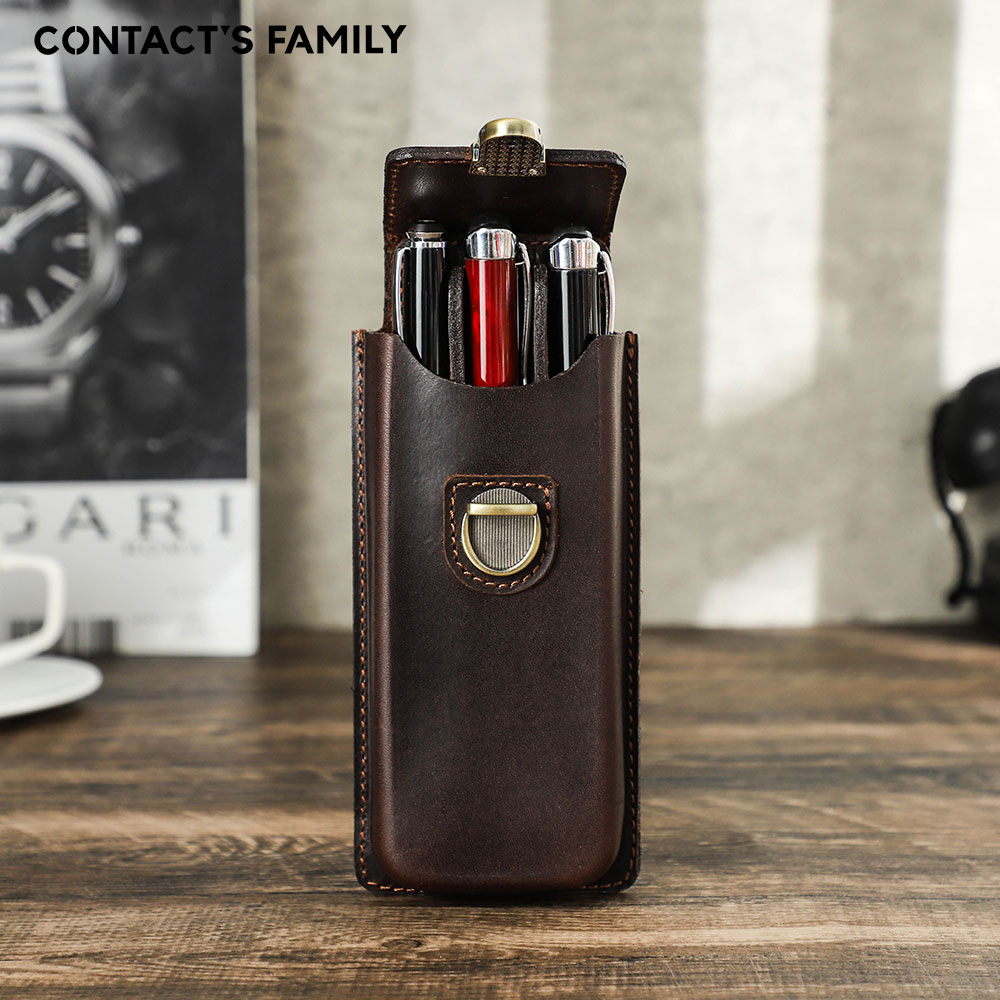Ręcznie Robione Etui na Pióra  – Leather Fountain Pen Case 3 Slots Pouch recenzja i cena