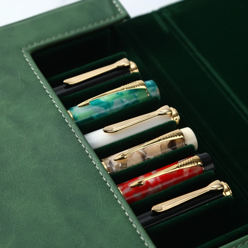 Luksusowe etui na pióra wieczn – Leather Fountain Pen Case 3 Slots Pouch recenzja i cena