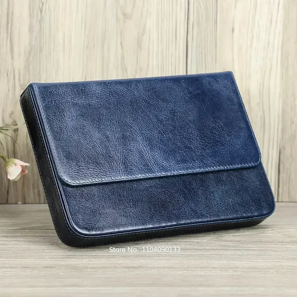 Luksusowe etui na długopisy z  – Leather Fountain Pen Case 3 Slots Pouch recenzja i cena
